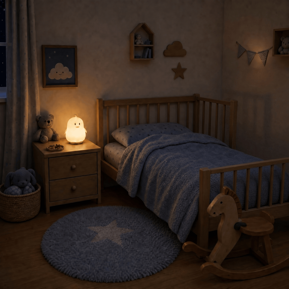 Veilleuse pingouin Bébé LED Les Petites Loupiotes