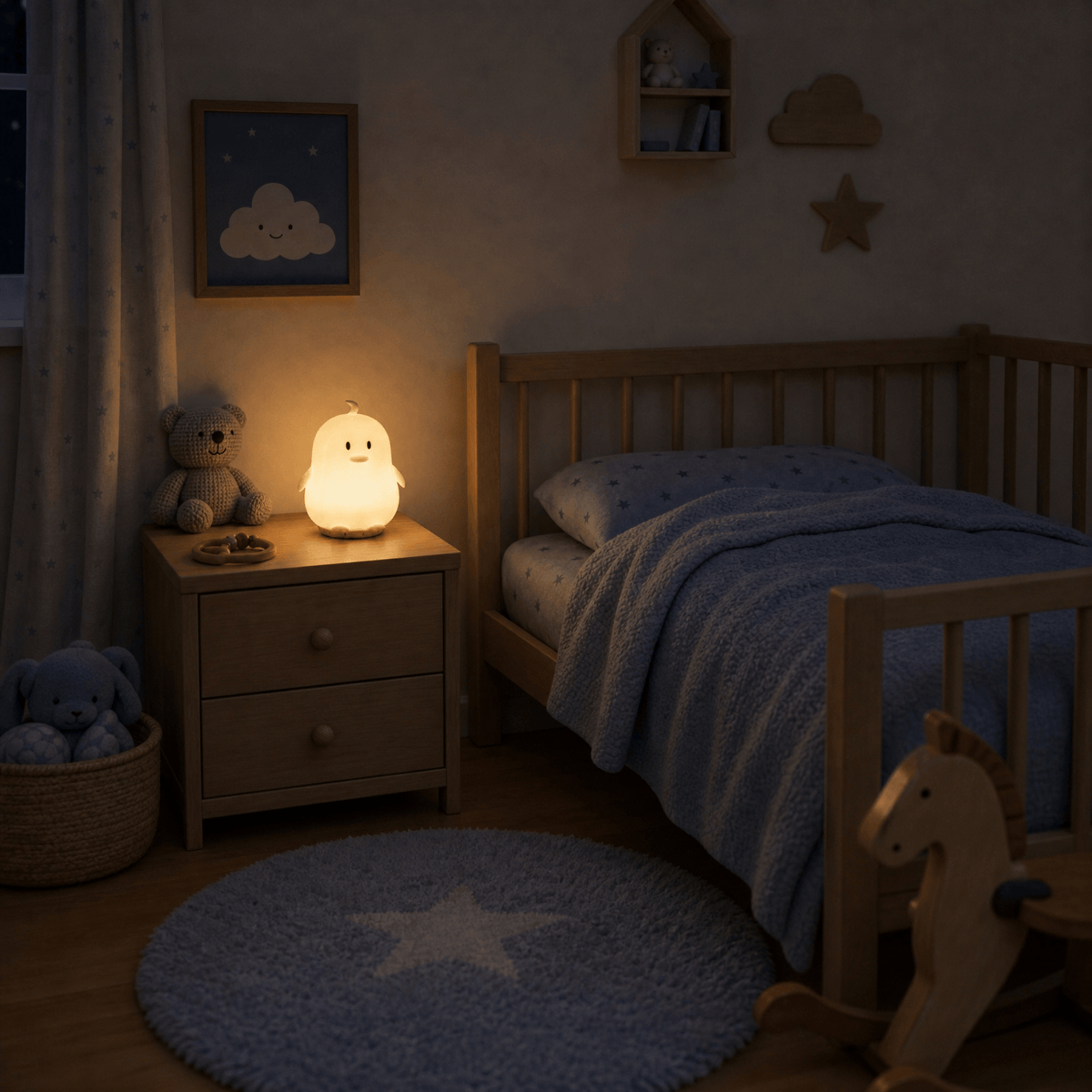 Veilleuse pingouin Bébé LED Les Petites Loupiotes