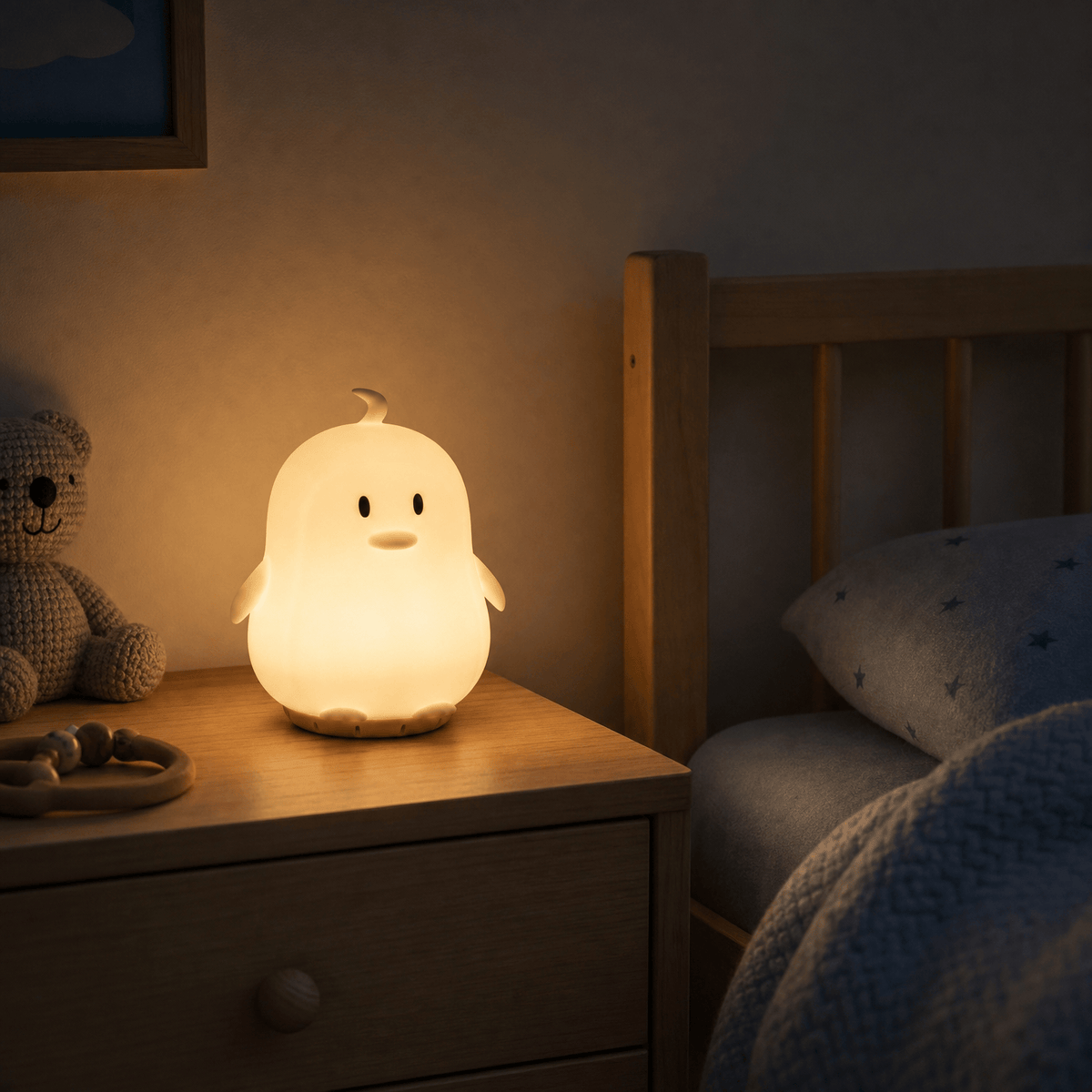 Veilleuse pingouin Bébé LED Les Petites Loupiotes