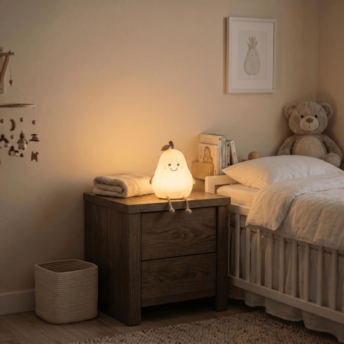 Veilleuse poire bébé rechargeable LED Les Petites Loupiotes