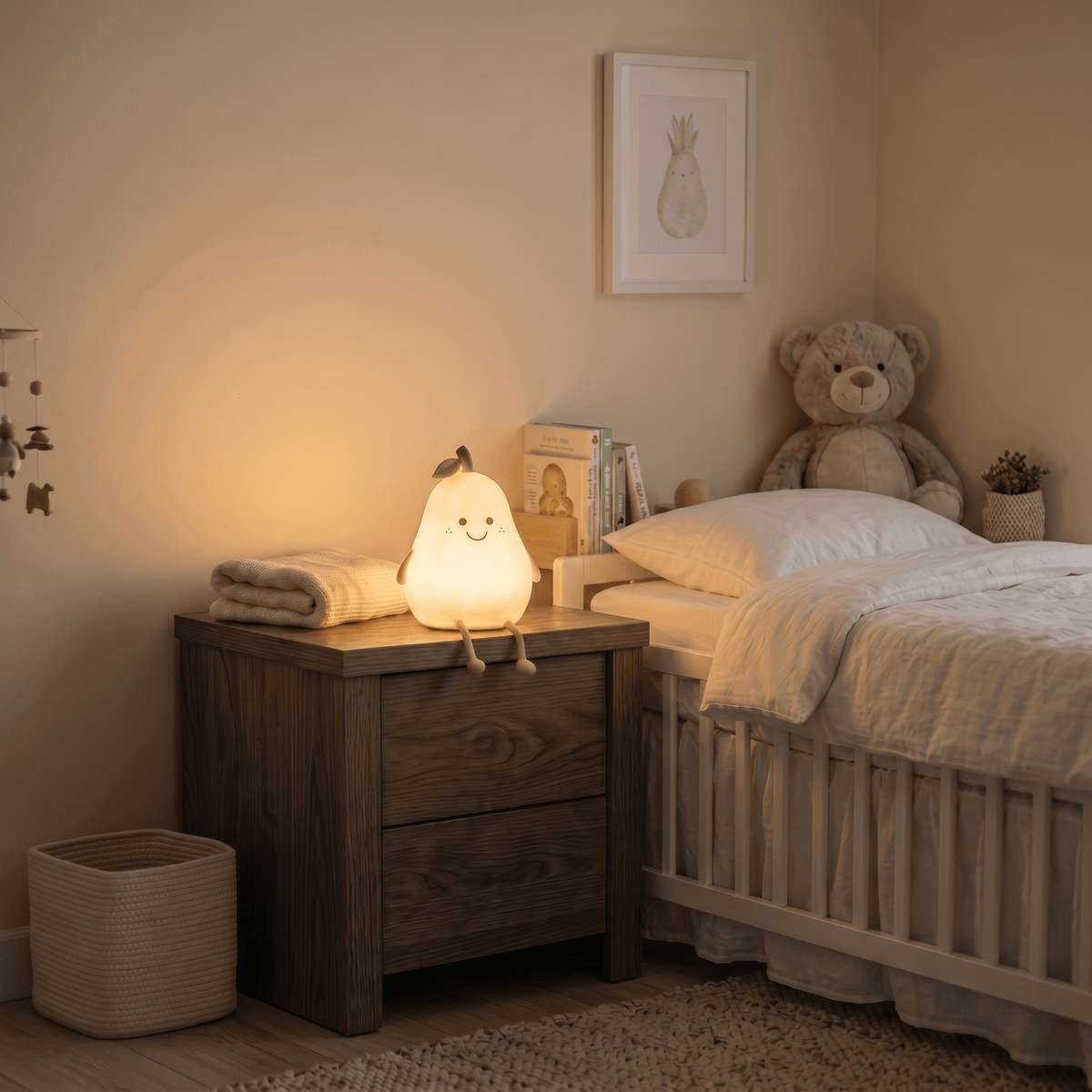 Veilleuse poire bébé rechargeable LED Les Petites Loupiotes