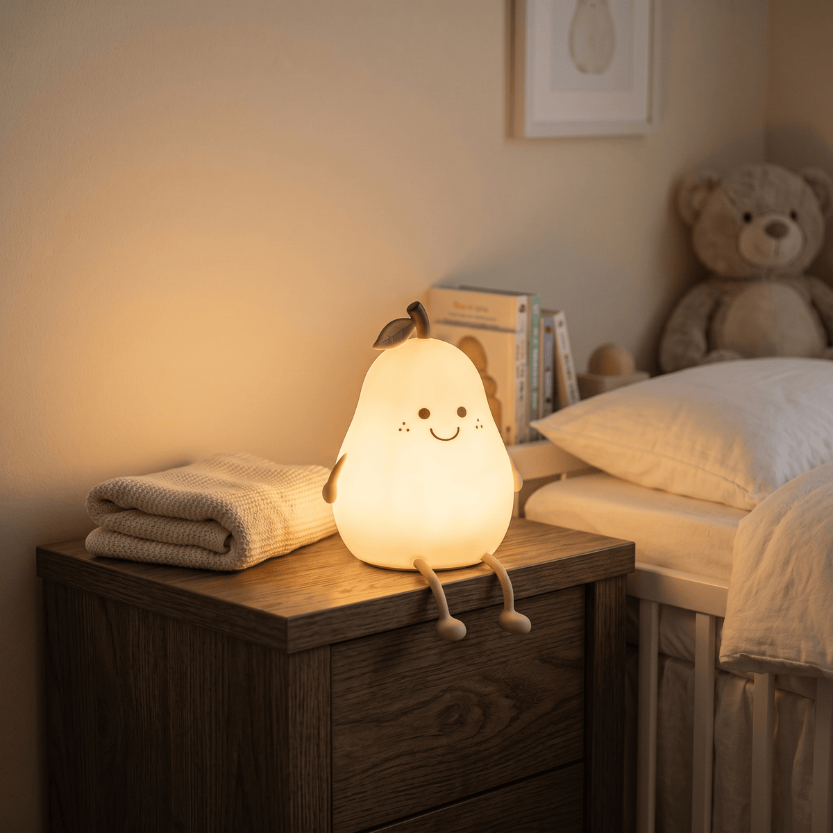 Veilleuse poire bébé rechargeable LED Les Petites Loupiotes