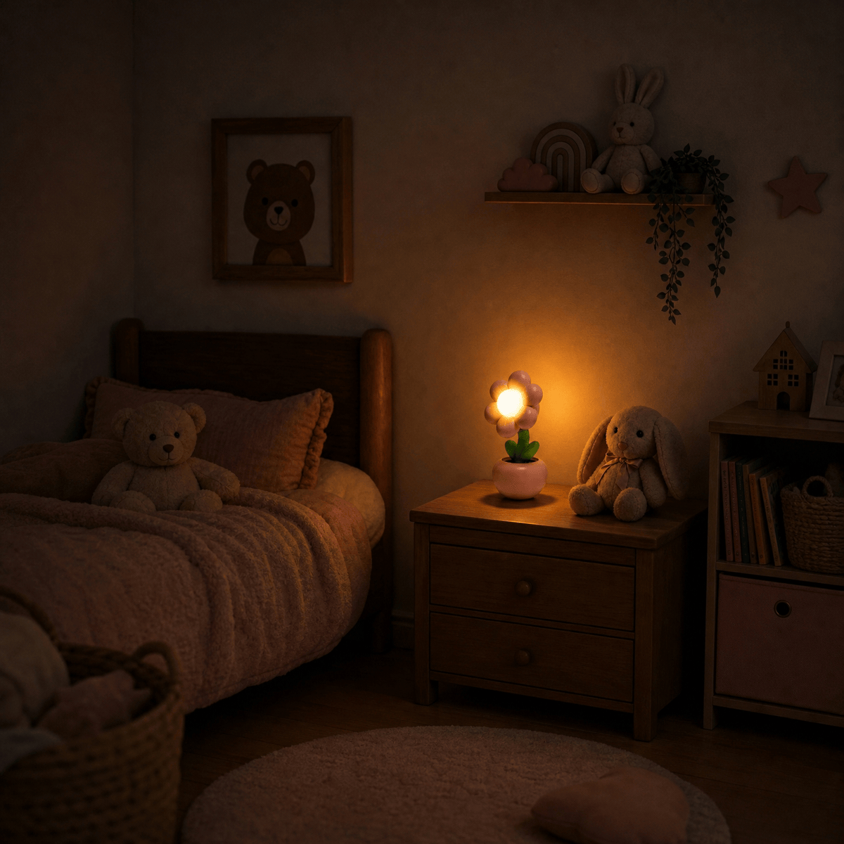Veilleuse pot de fleur LED Les Petites Loupiotes