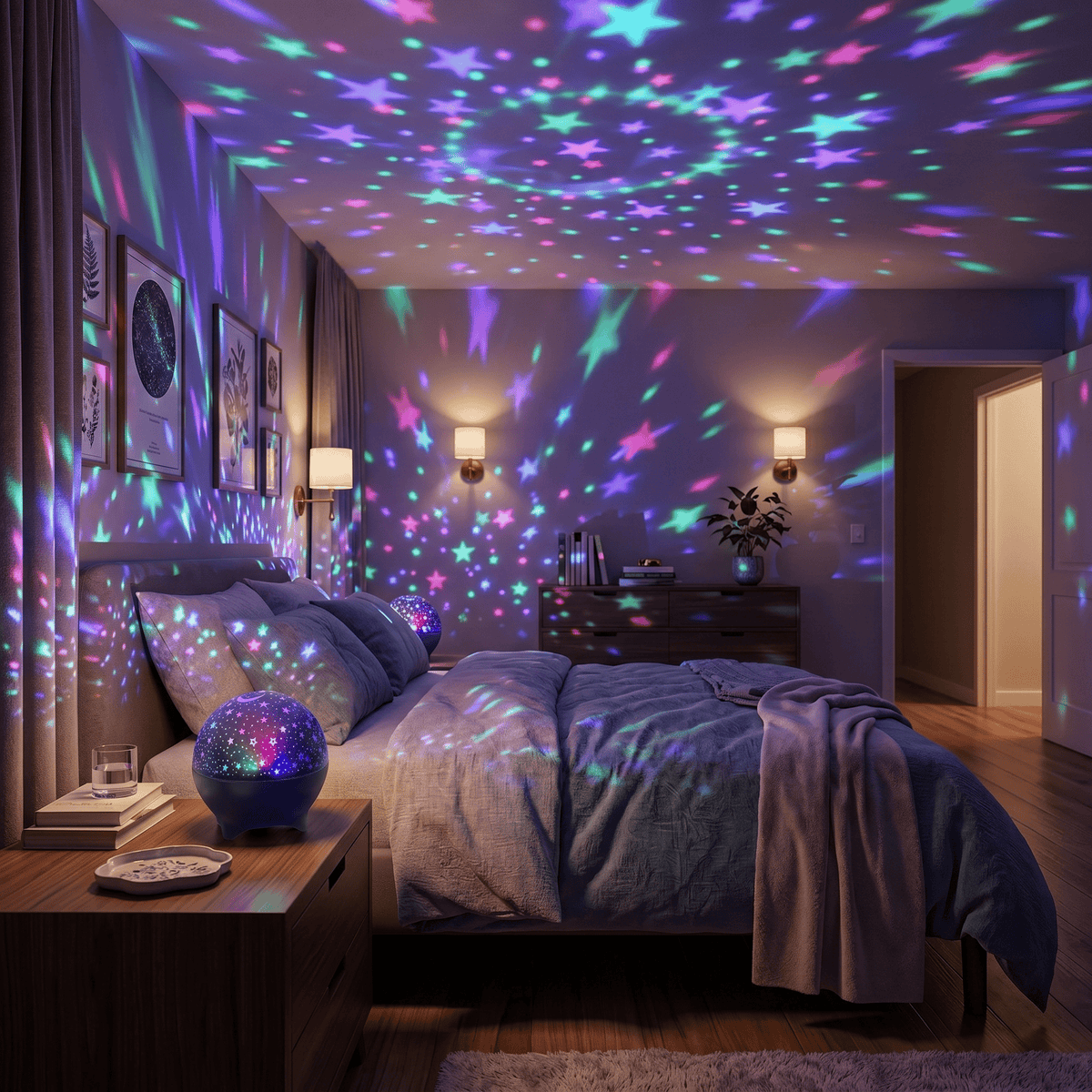 Veilleuse projecteur galaxie rechargeable LED Les Petites Loupiotes