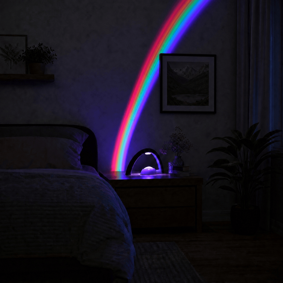 Veilleuse projecteur LED arc-en-ciel Les Petites Loupiotes
