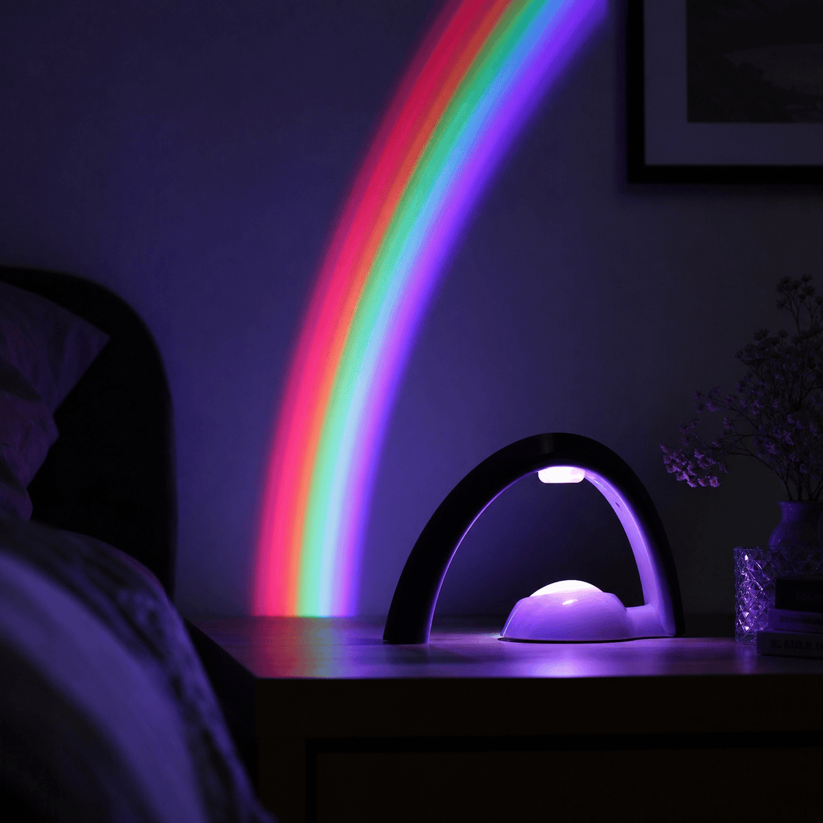 Veilleuse projecteur LED arc-en-ciel Les Petites Loupiotes