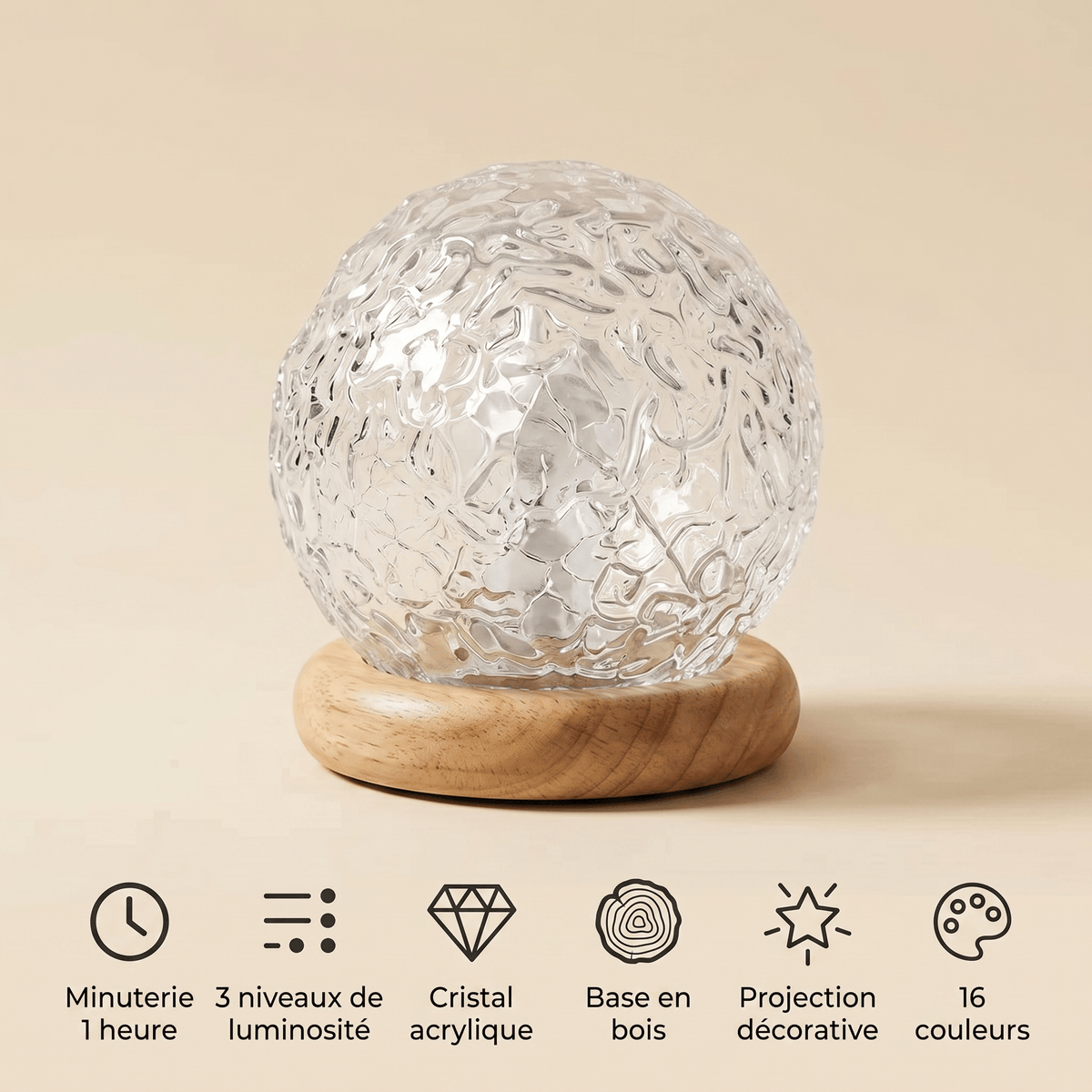 Veilleuse Projection Boule Les Petites Loupiotes