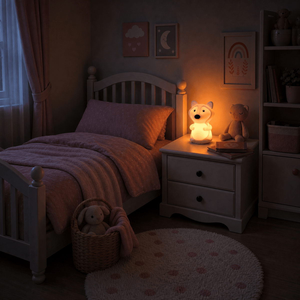 Veilleuse renard bébé rechargeable LED Les Petites Loupiotes