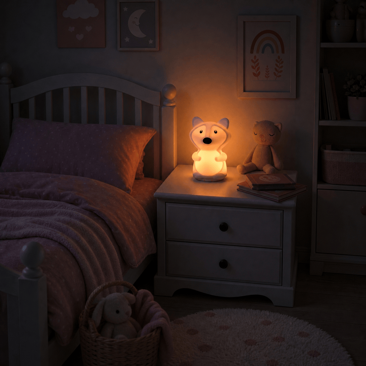 Veilleuse renard bébé rechargeable LED Les Petites Loupiotes