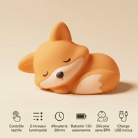 Veilleuse renard enfant rechargeable LED Les Petites Loupiotes