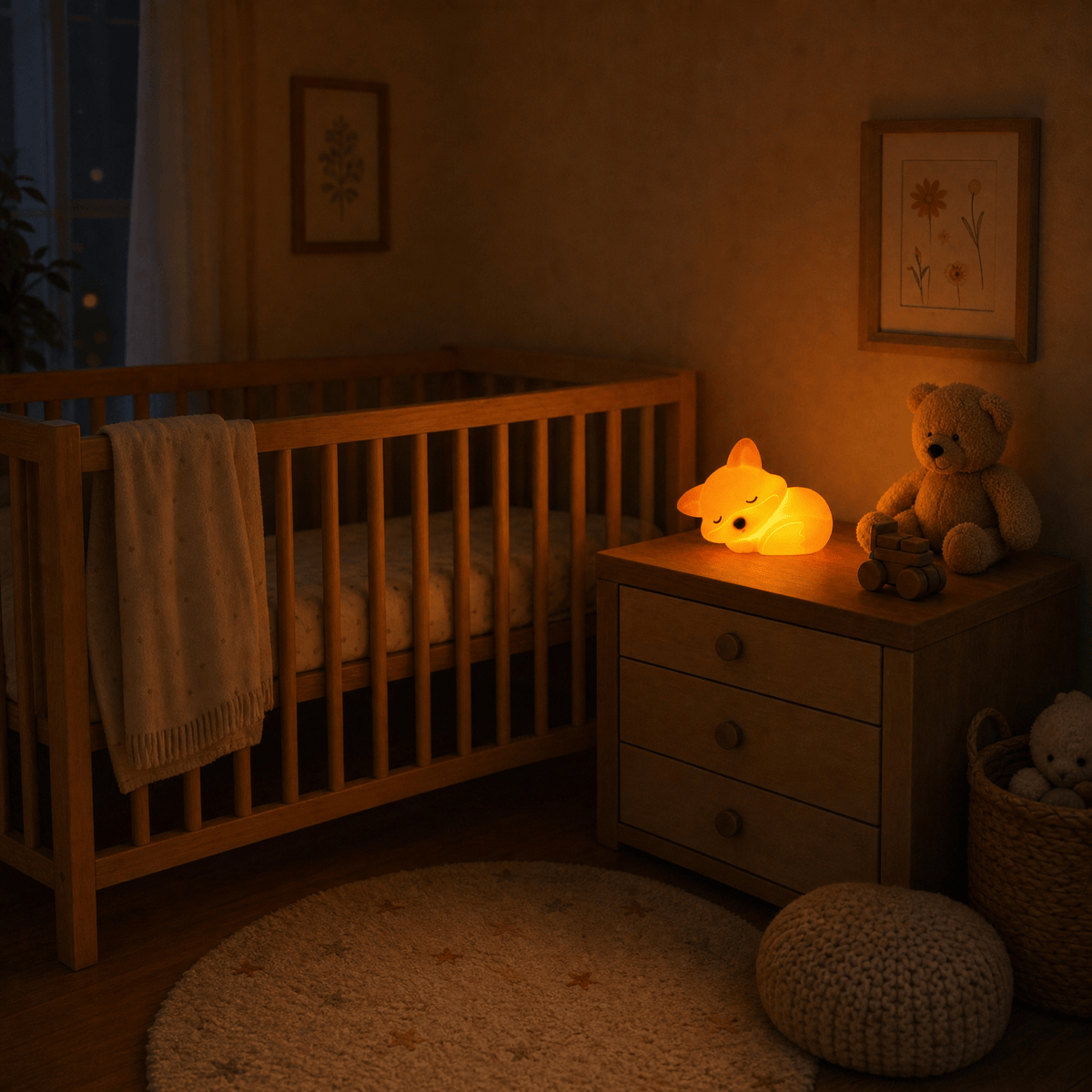Veilleuse renard enfant rechargeable LED Les Petites Loupiotes
