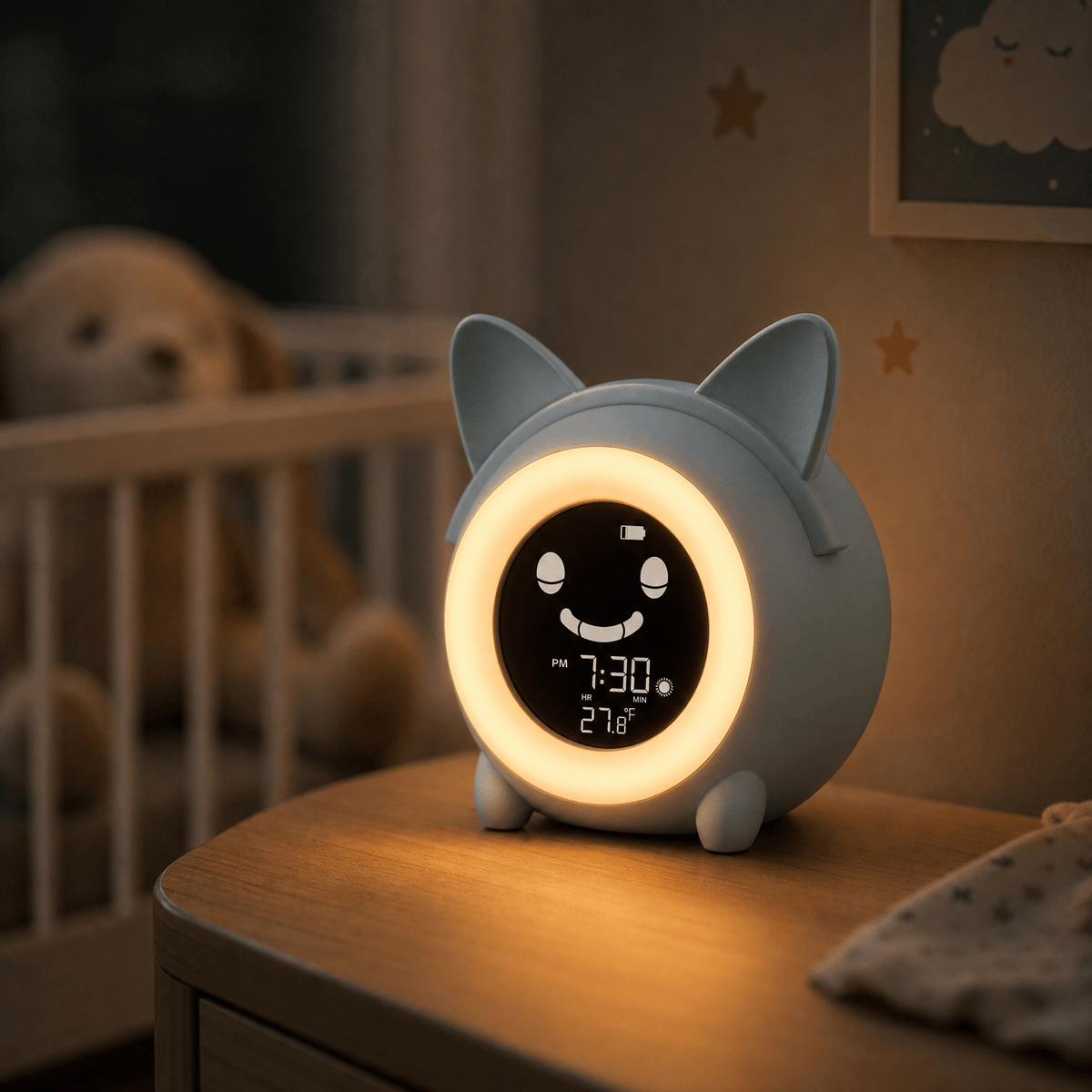 Veilleuse réveil chat enfant Les Petites Loupiotes