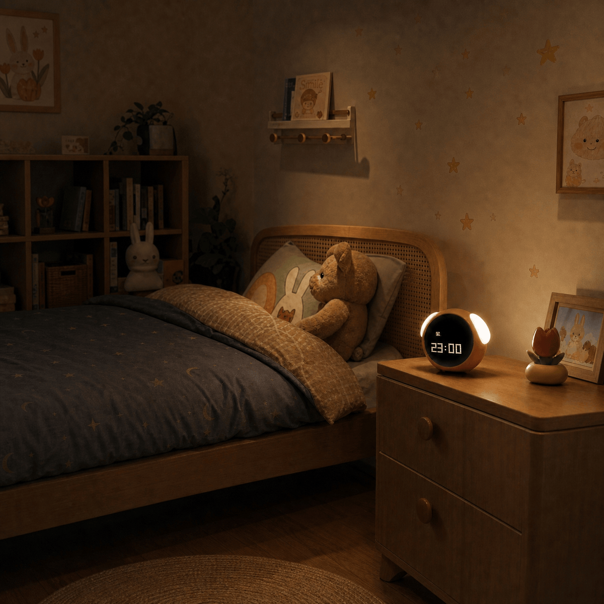 Veilleuse réveil digital rechargeable Les Petites Loupiotes