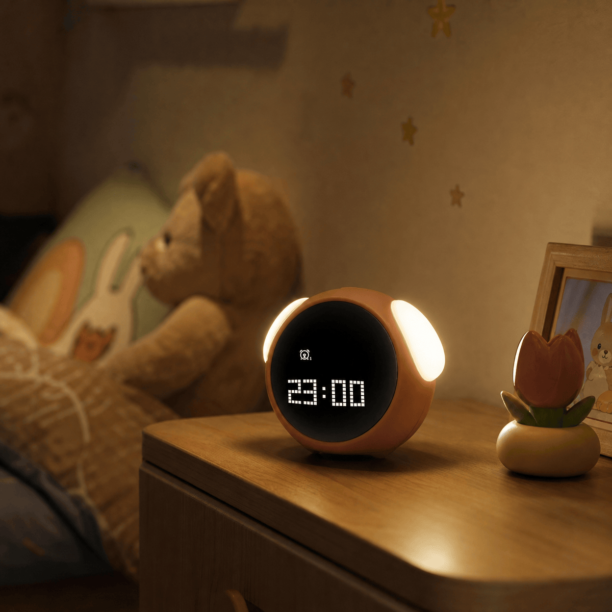 Veilleuse réveil digital rechargeable Les Petites Loupiotes
