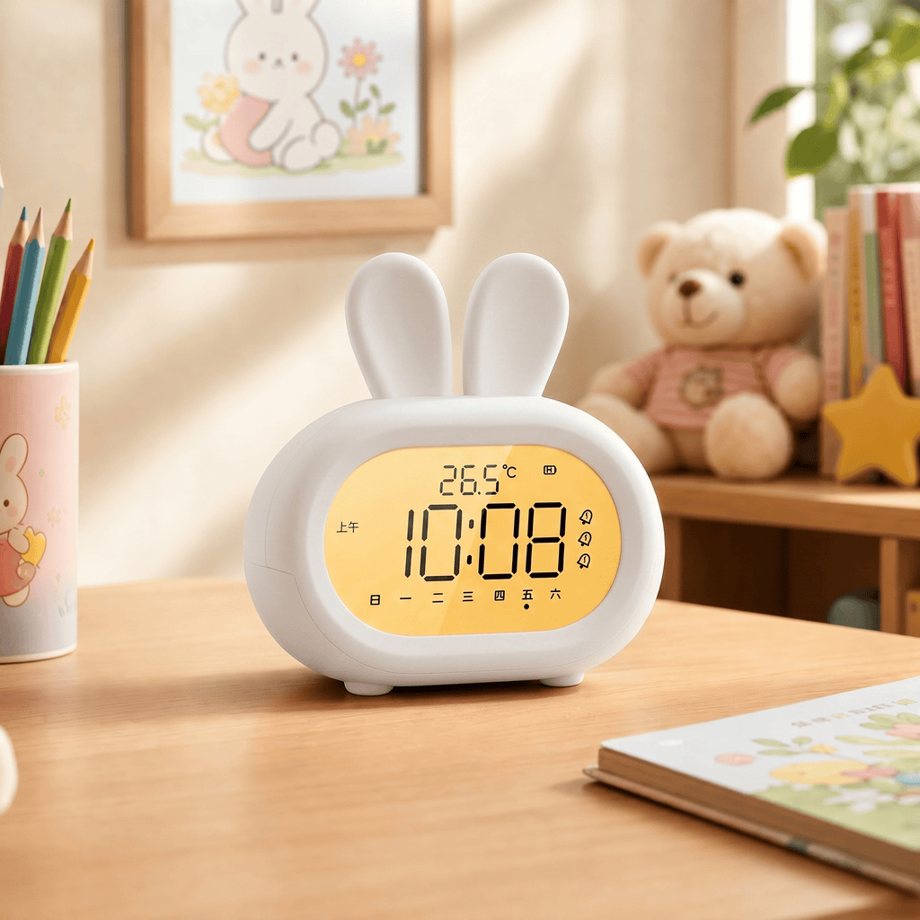 Veilleuse réveil enfant lapin rechargeable Les Petites Loupiotes