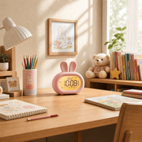 Veilleuse réveil enfant lapin rechargeable Les Petites Loupiotes