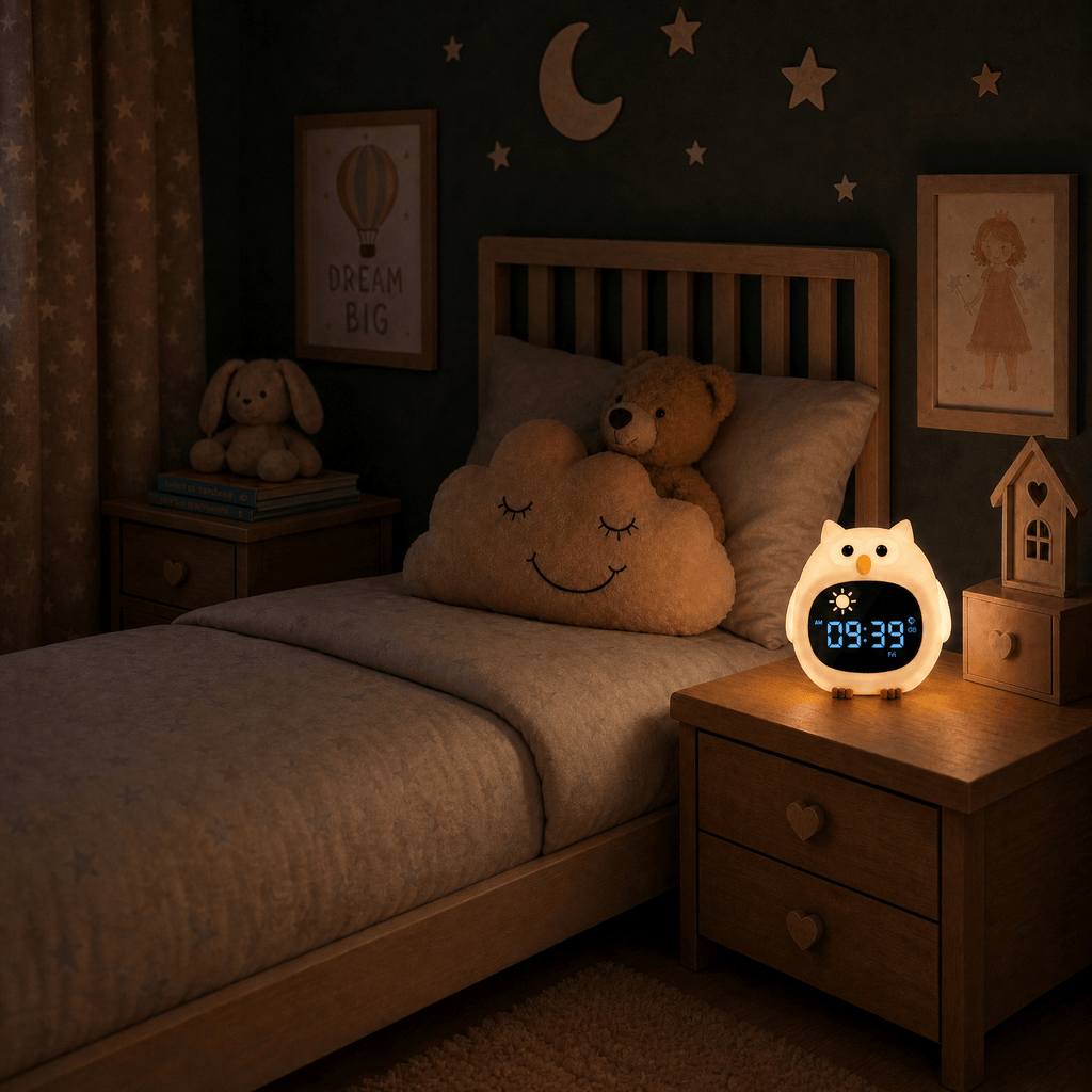 Veilleuse réveil hibou Les Petites Loupiotes