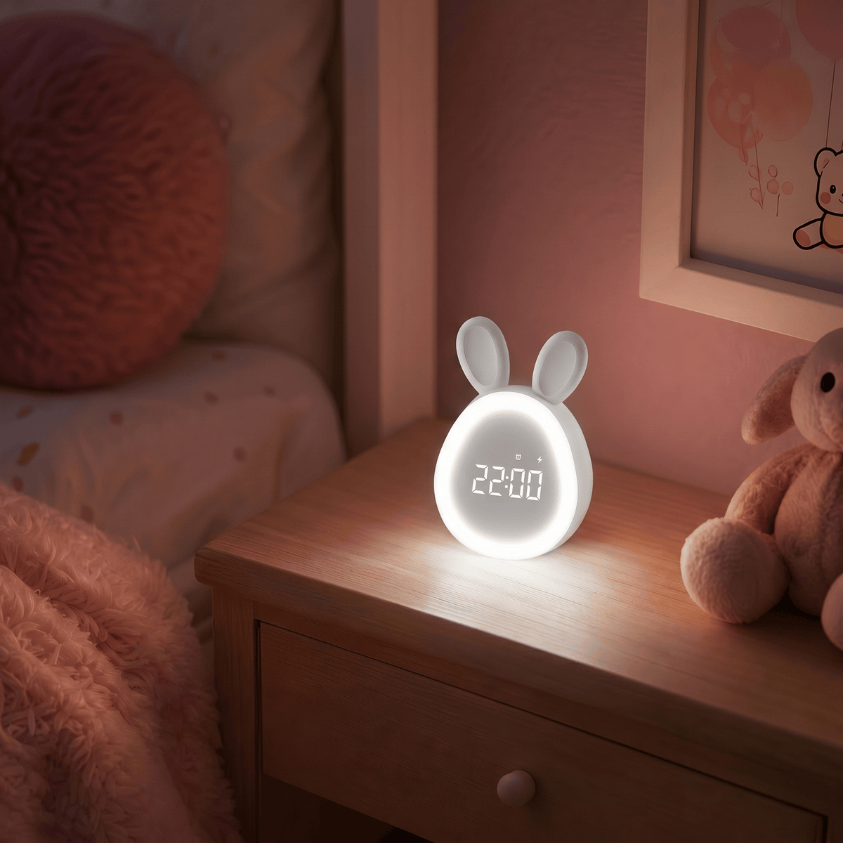 Veilleuse réveil lapin Les Petites Loupiotes