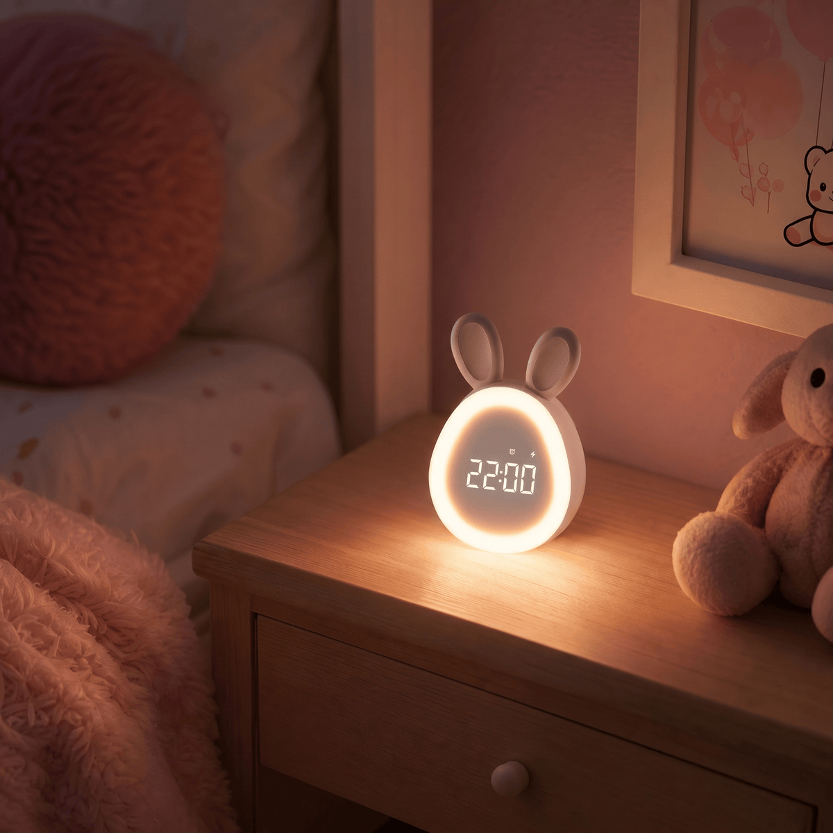 Veilleuse réveil lapin Les Petites Loupiotes
