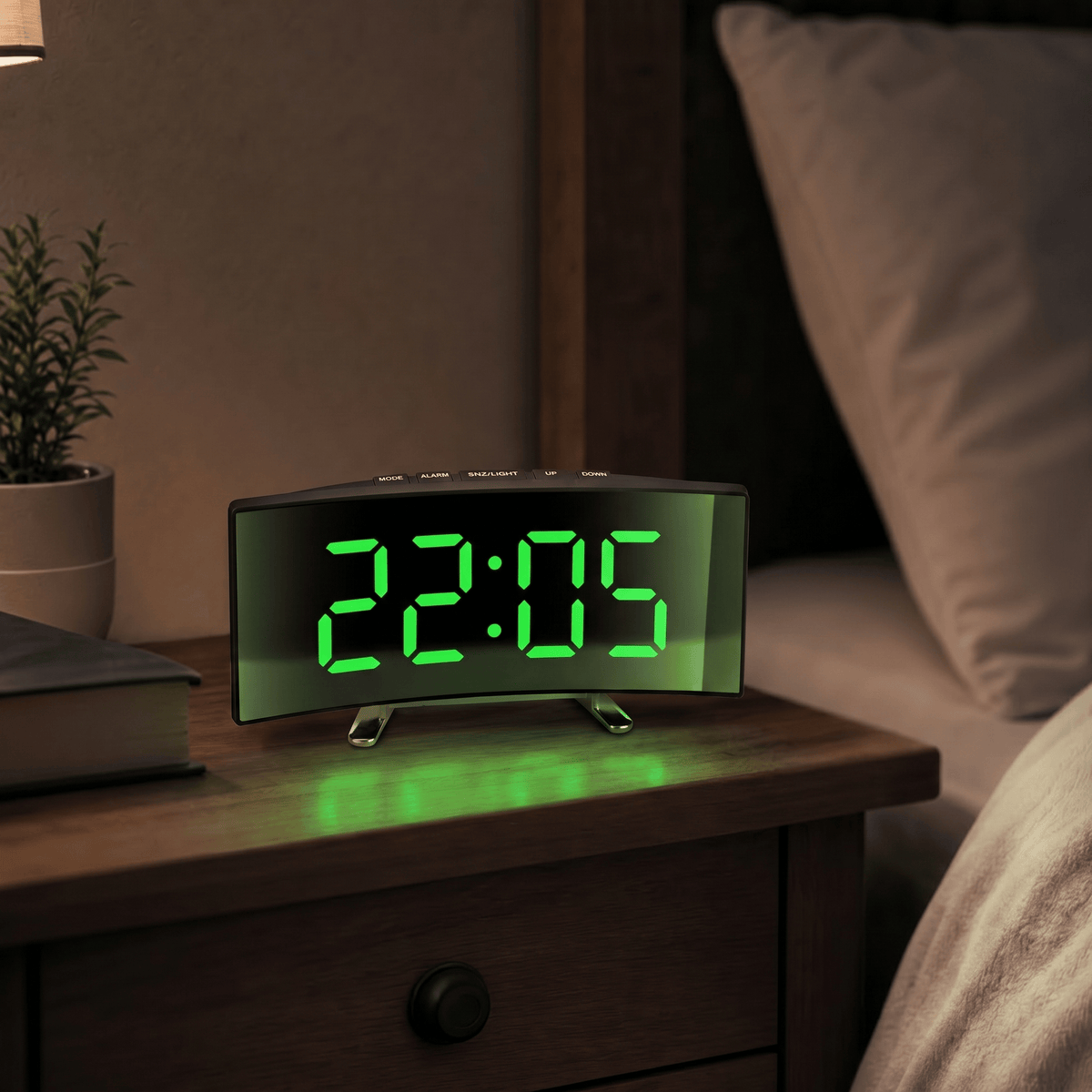 Veilleuse réveil miroir LED rechargeable Les Petites Loupiotes