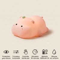 Veilleuse souple cochon rose LED Les Petites Loupiotes