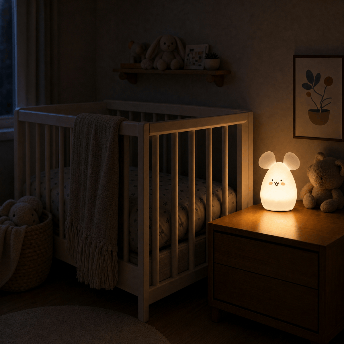 Veilleuse souris bébé LED Les Petites Loupiotes