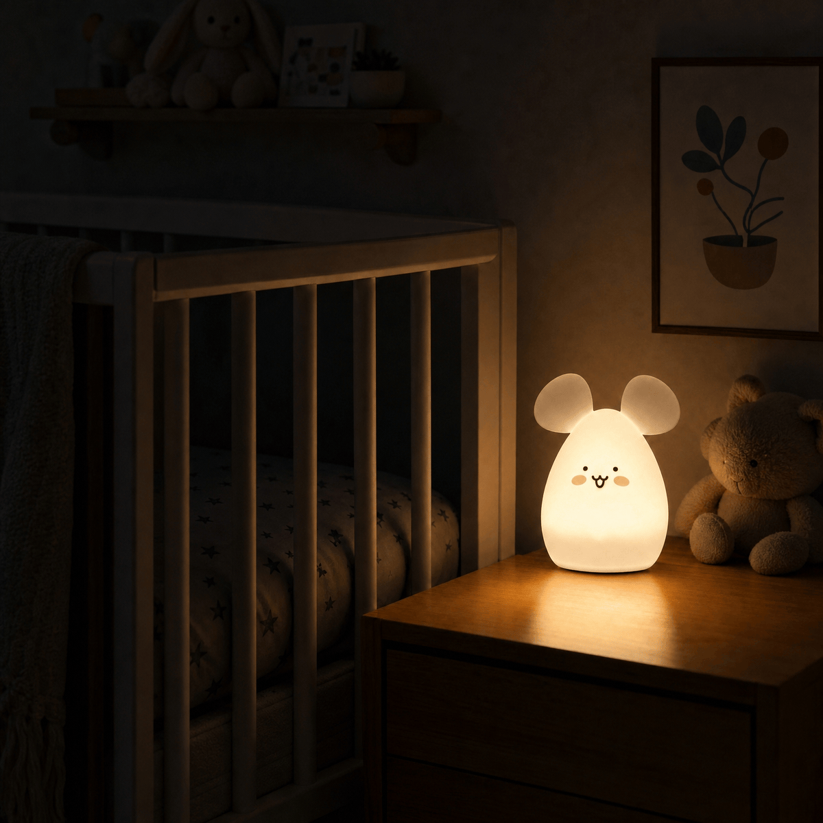 Veilleuse souris bébé LED Les Petites Loupiotes