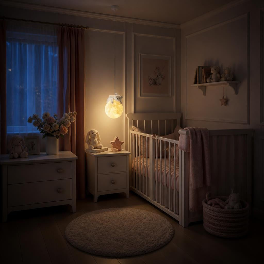 Veilleuse suspension luminaire ours LED Les Petites Loupiotes