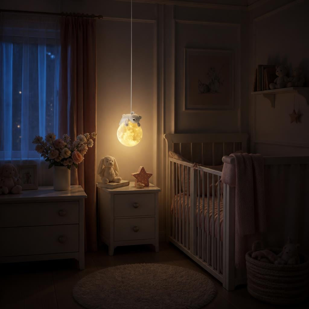 Veilleuse suspension luminaire ours LED Les Petites Loupiotes