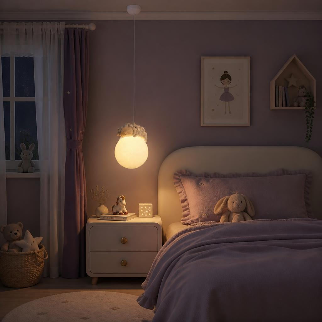 Veilleuse suspension mouton bébé LED Les Petites Loupiotes