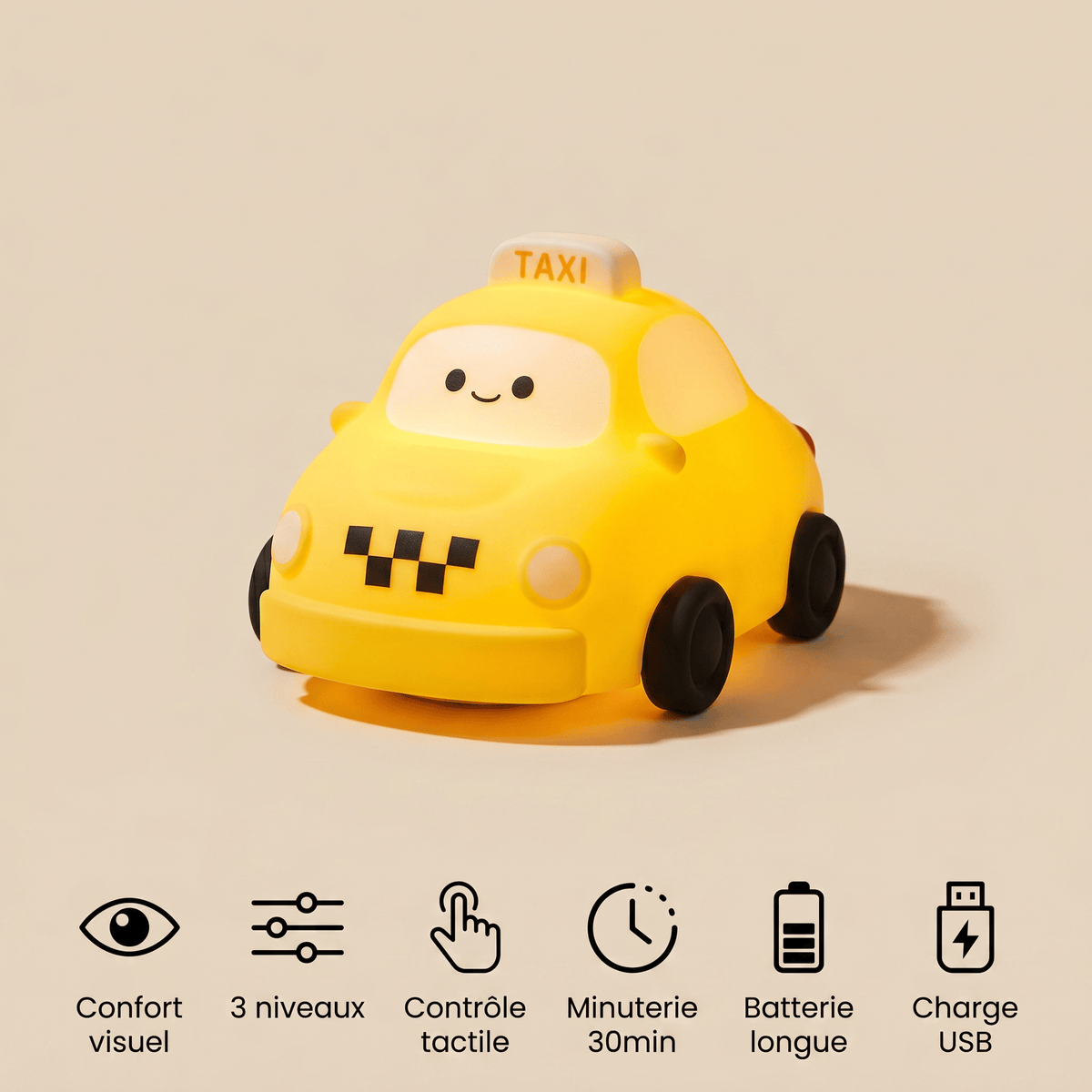 Veilleuse taxi rechargeable LED Les Petites Loupiotes