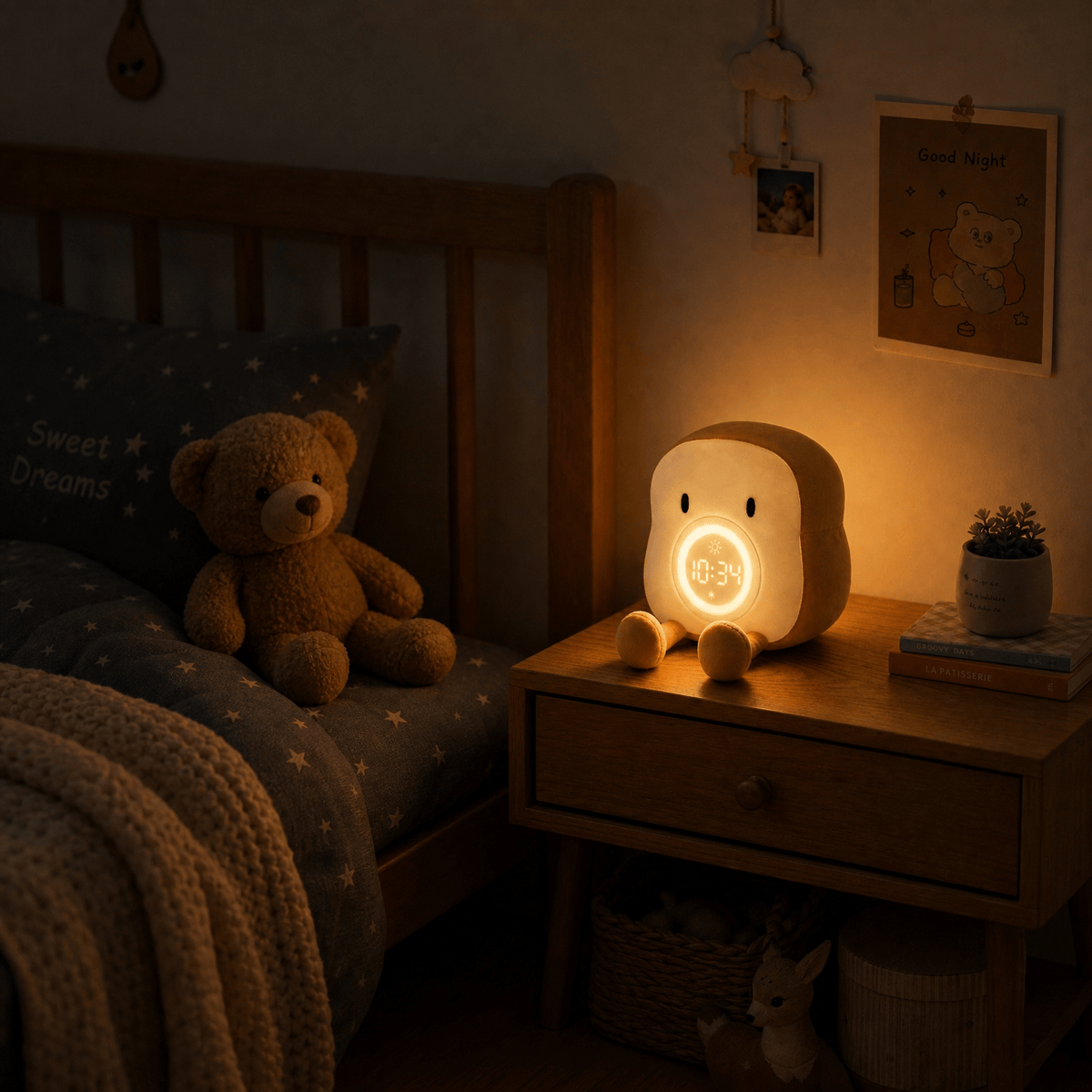 Veilleuse toast réveil Les Petites Loupiotes