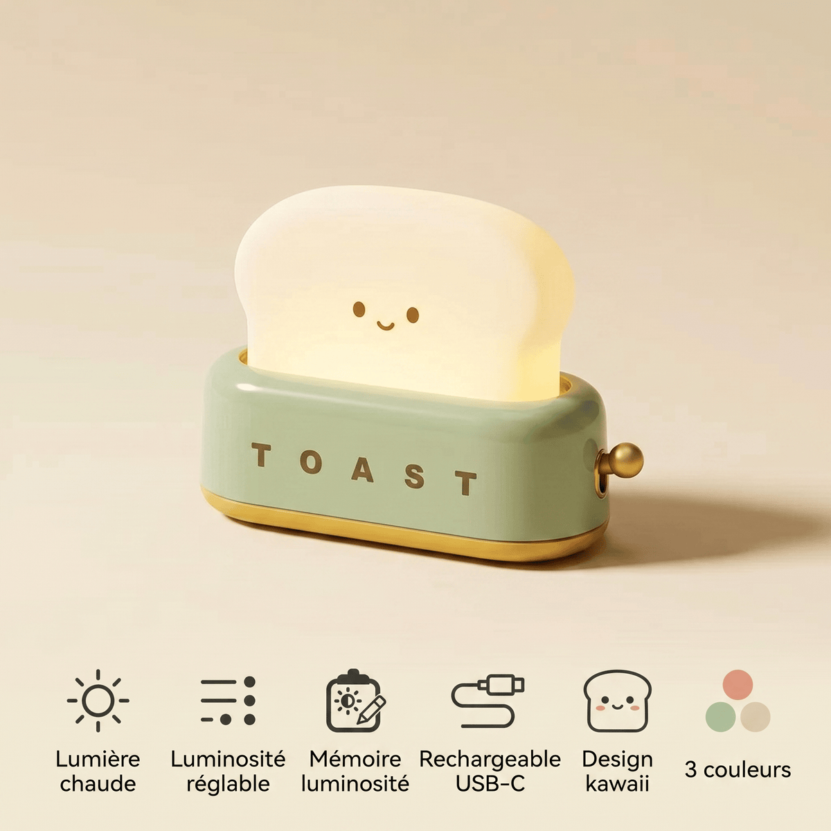 Veilleuse toaster LED Les Petites Loupiotes
